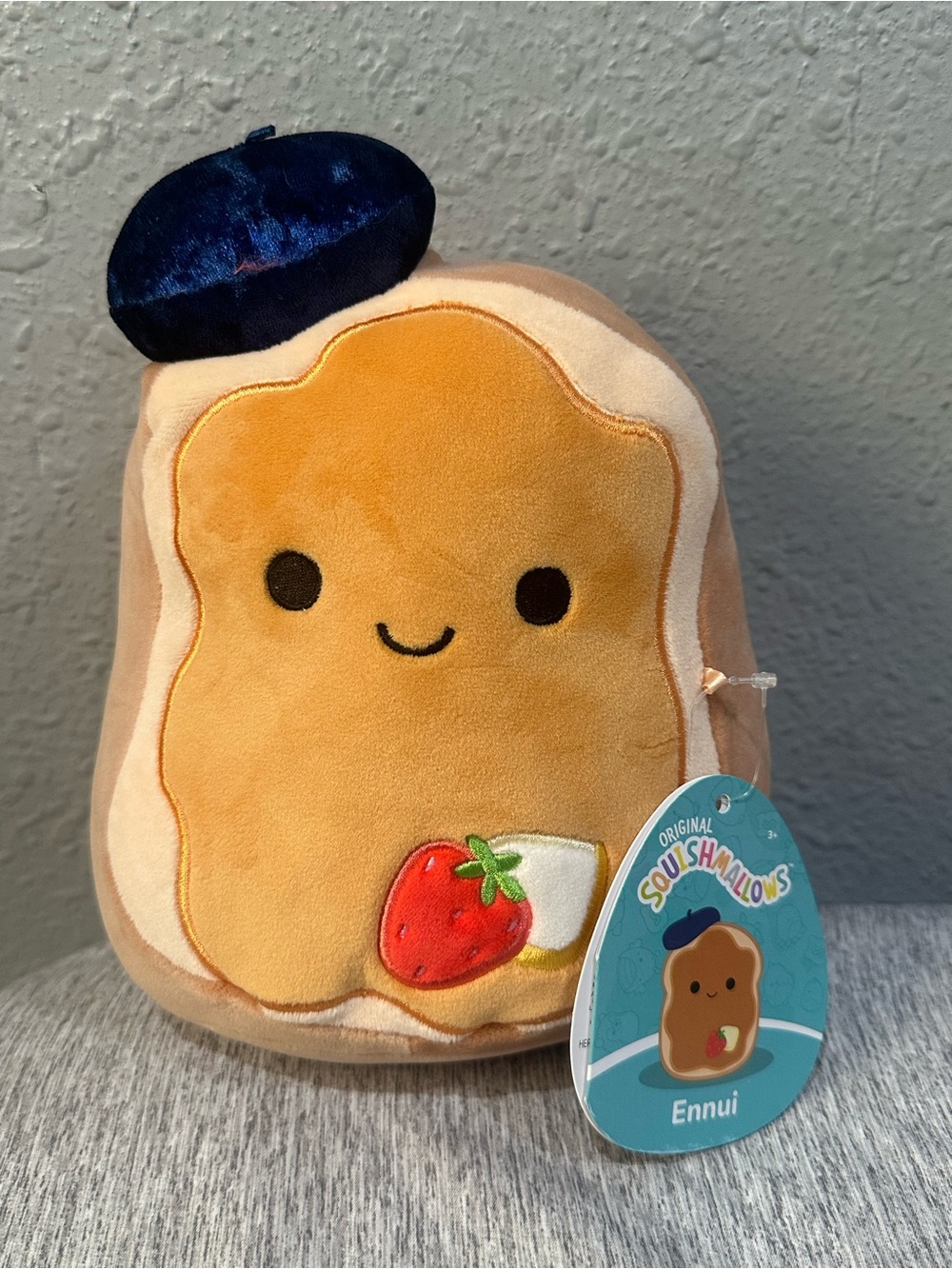 Strawberries Cheese Squishmallows Ennui Toast 8” UK exclusive